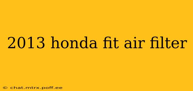 2013 honda fit air filter