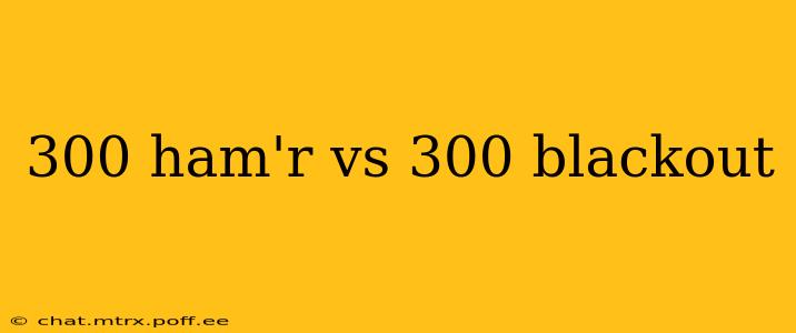 300 ham'r vs 300 blackout