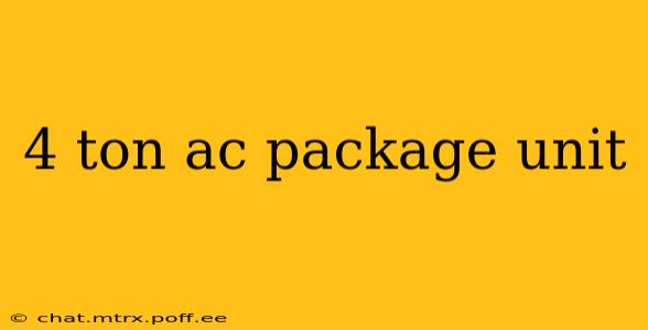4 ton ac package unit