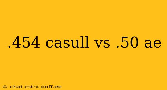 .454 casull vs .50 ae