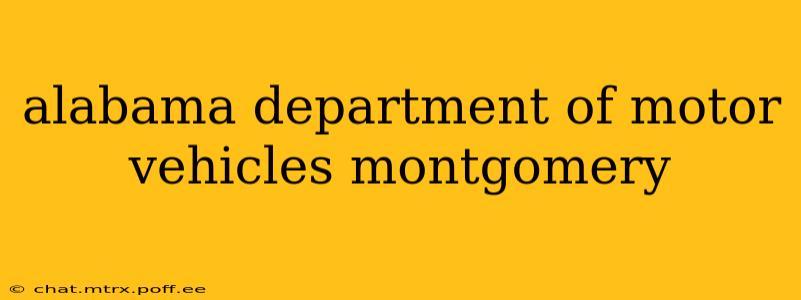 alabama department of motor vehicles montgomery