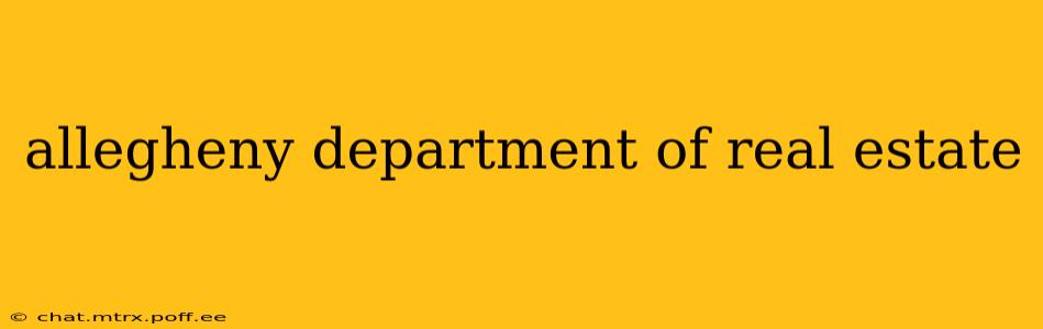 allegheny department of real estate