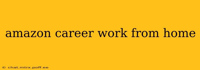 amazon career work from home