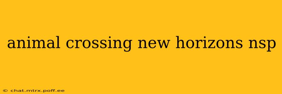 animal crossing new horizons nsp