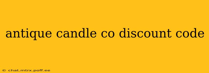 antique candle co discount code