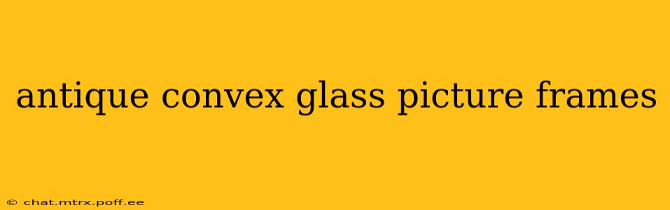 antique convex glass picture frames