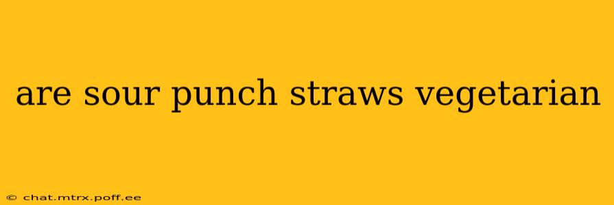are sour punch straws vegetarian