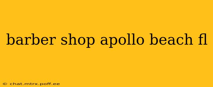 barber shop apollo beach fl