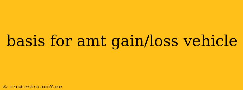 basis for amt gain/loss vehicle