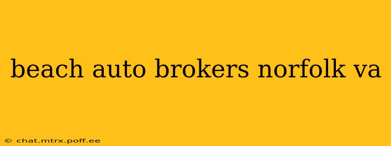 beach auto brokers norfolk va