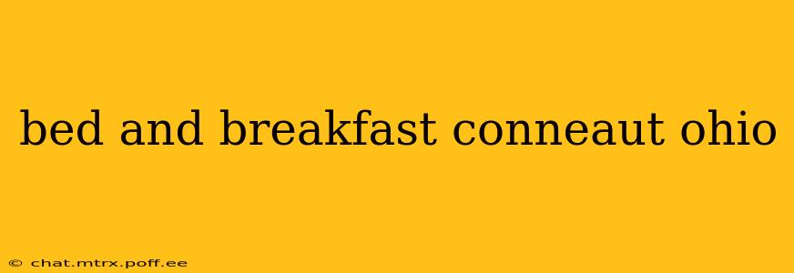 bed and breakfast conneaut ohio