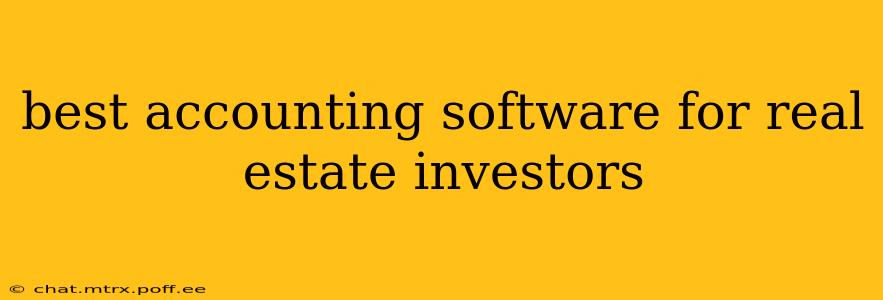 best accounting software for real estate investors