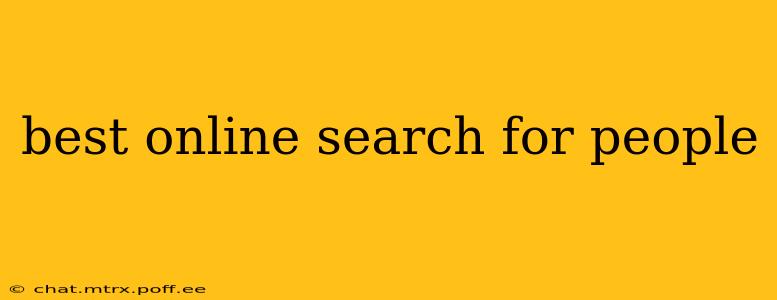 best online search for people