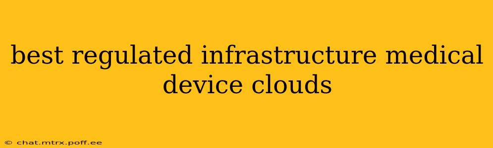 best regulated infrastructure medical device clouds