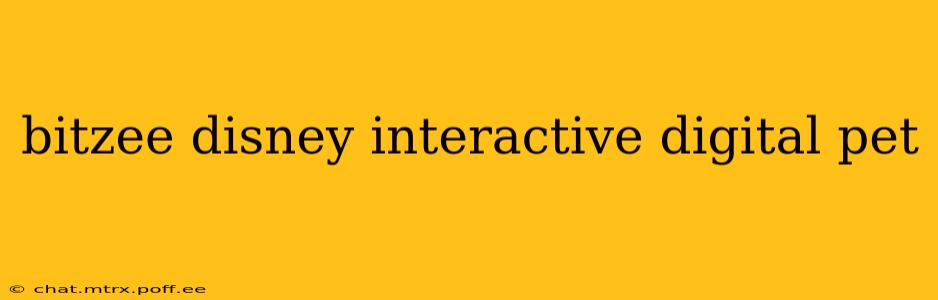bitzee disney interactive digital pet