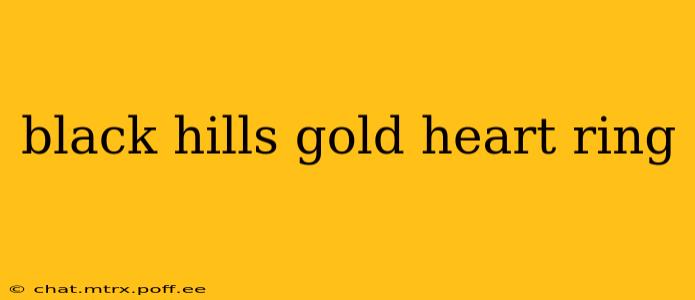 black hills gold heart ring