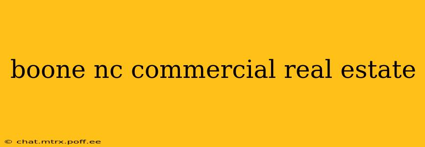 boone nc commercial real estate