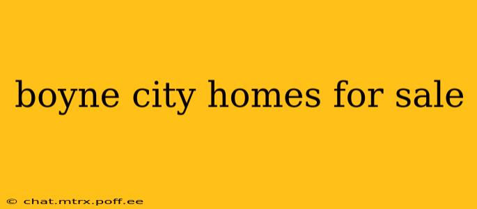 boyne city homes for sale