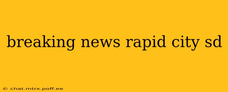 breaking news rapid city sd