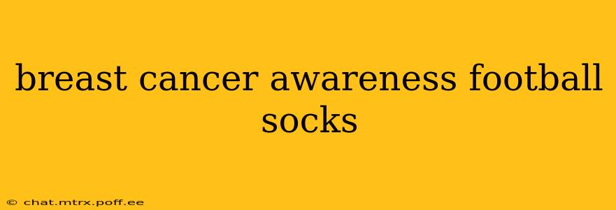 breast cancer awareness football socks