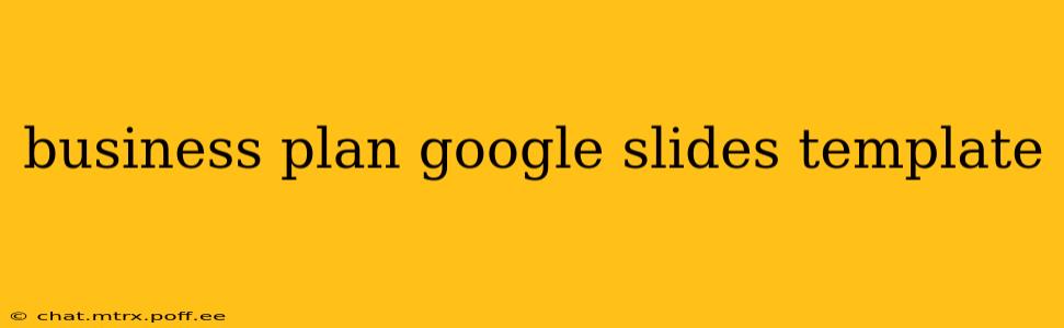 business plan google slides template