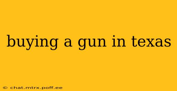 buying a gun in texas