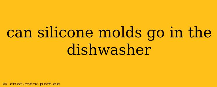 can silicone molds go in the dishwasher