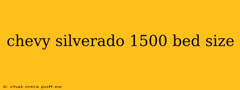 chevy silverado 1500 bed size