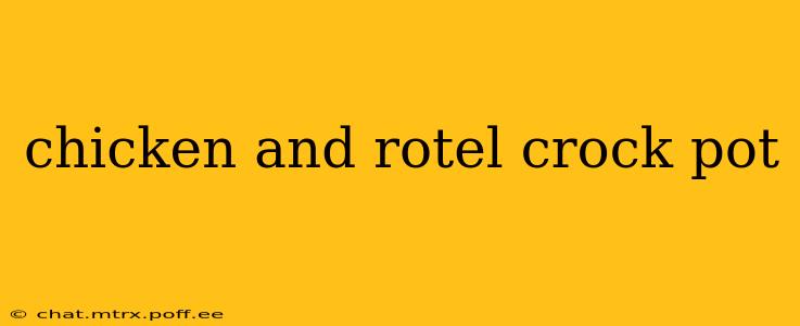 chicken and rotel crock pot
