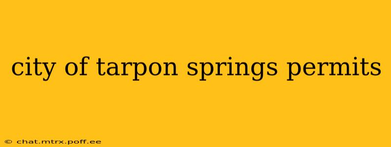city of tarpon springs permits