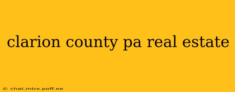clarion county pa real estate