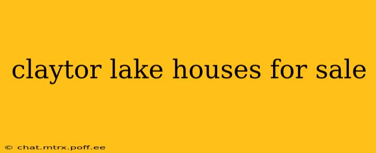 claytor lake houses for sale