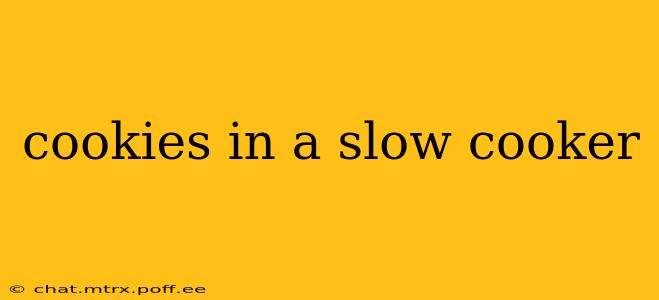 cookies in a slow cooker