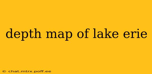 depth map of lake erie