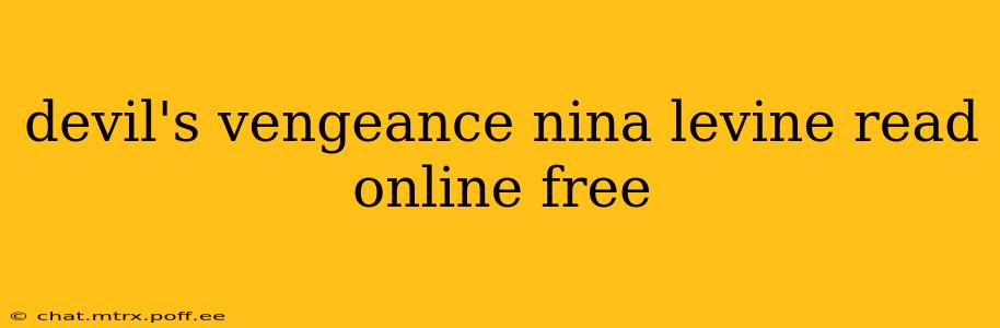 devil's vengeance nina levine read online free