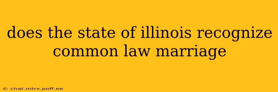 does the state of illinois recognize common law marriage