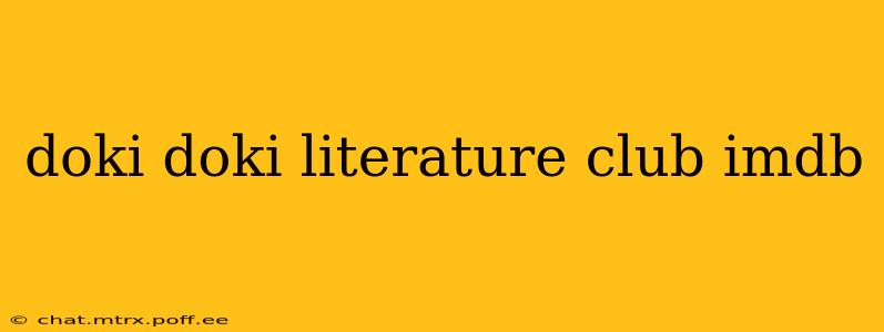 doki doki literature club imdb