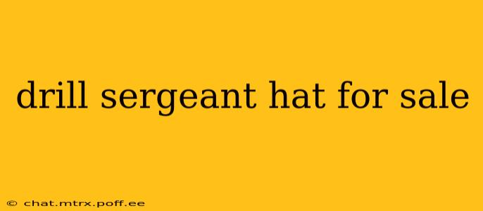 drill sergeant hat for sale
