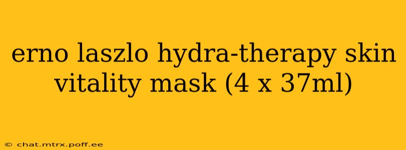 erno laszlo hydra-therapy skin vitality mask (4 x 37ml)