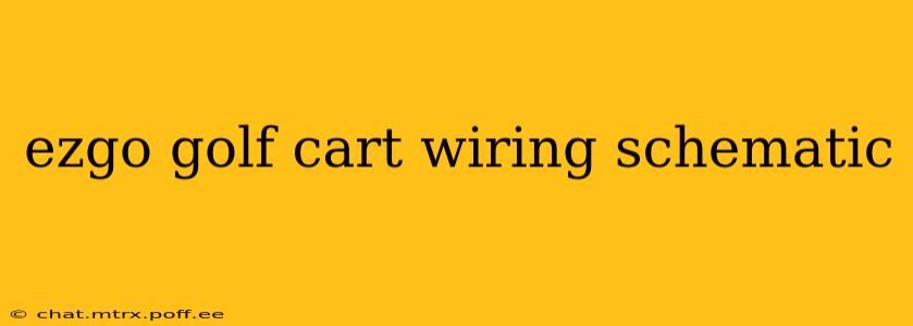 ezgo golf cart wiring schematic