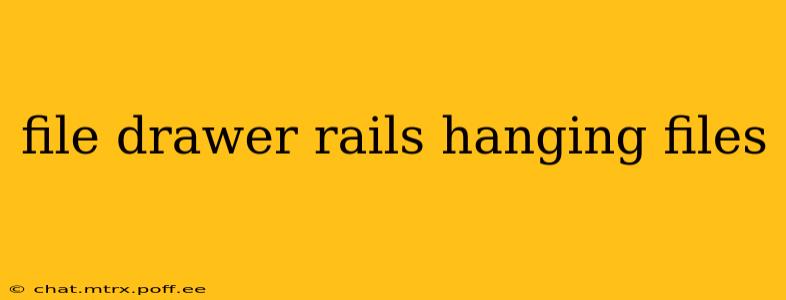 file drawer rails hanging files