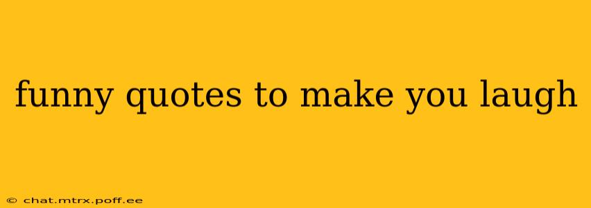 funny quotes to make you laugh