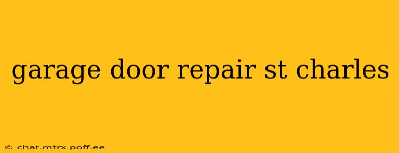 garage door repair st charles