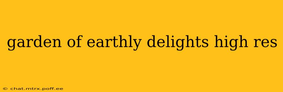 garden of earthly delights high res
