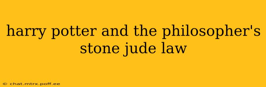 harry potter and the philosopher's stone jude law