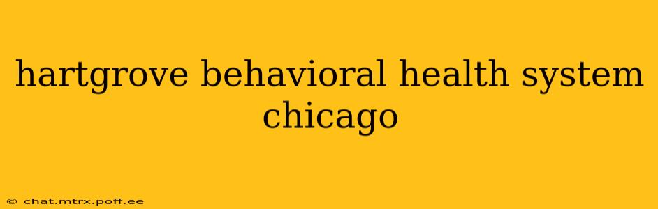 hartgrove behavioral health system chicago