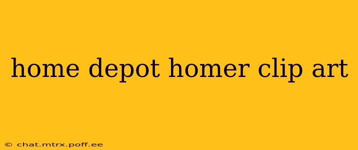 home depot homer clip art