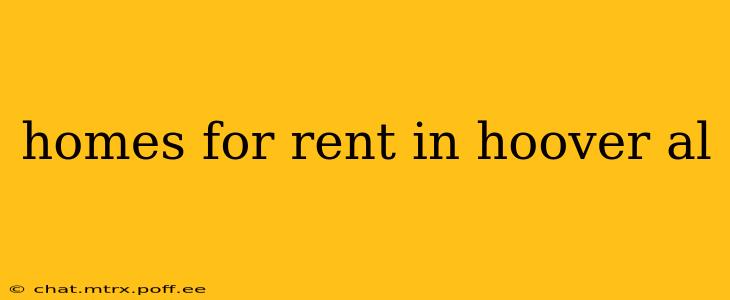 homes for rent in hoover al