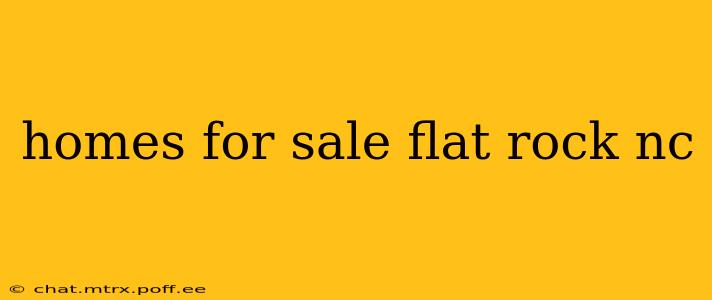 homes for sale flat rock nc