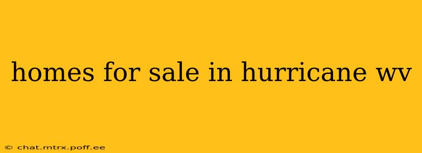 homes for sale in hurricane wv
